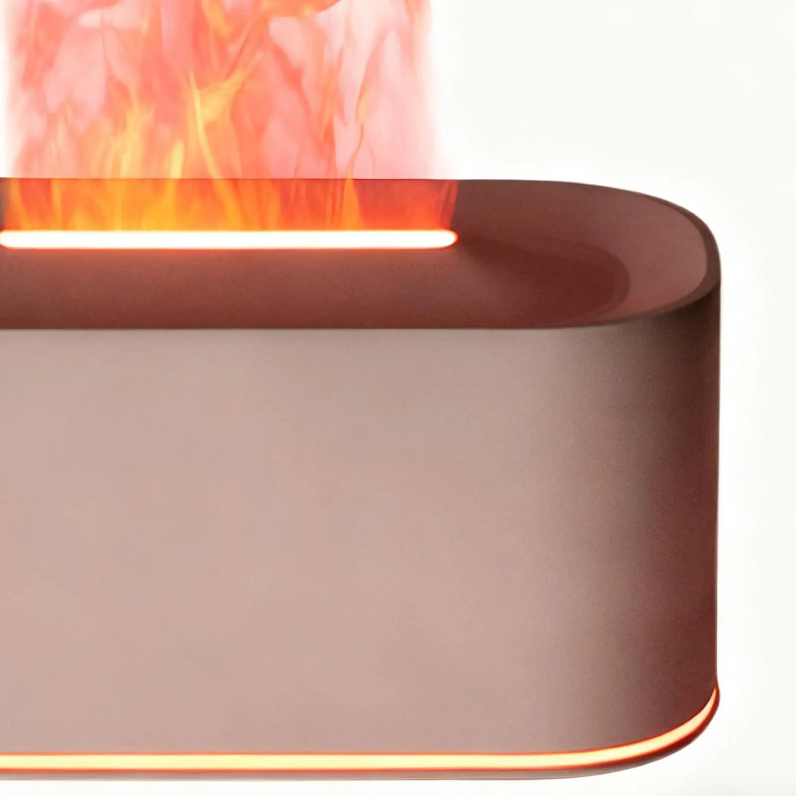 Flame Oil Diffuser 220ml Aromatherapy Device With 7-Color Lights Scent Aroma Diffuser For Homeowners Apartment Living Room