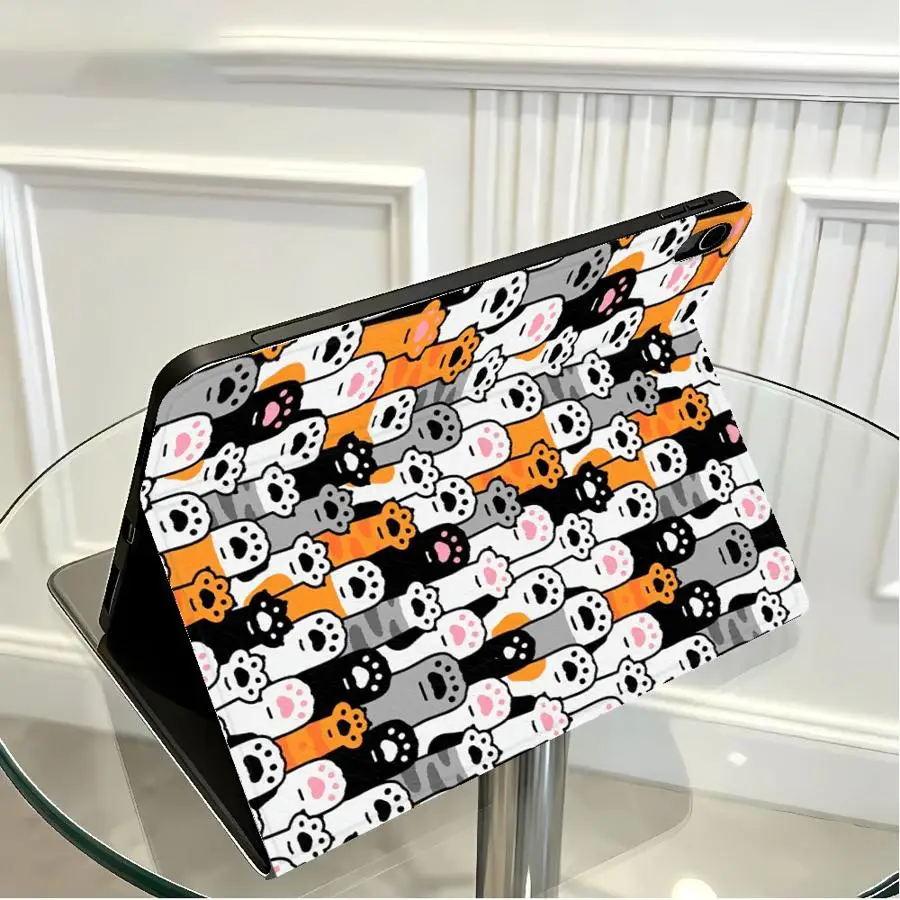 Girly Cute Cats Tablet Case with Pencil Holder