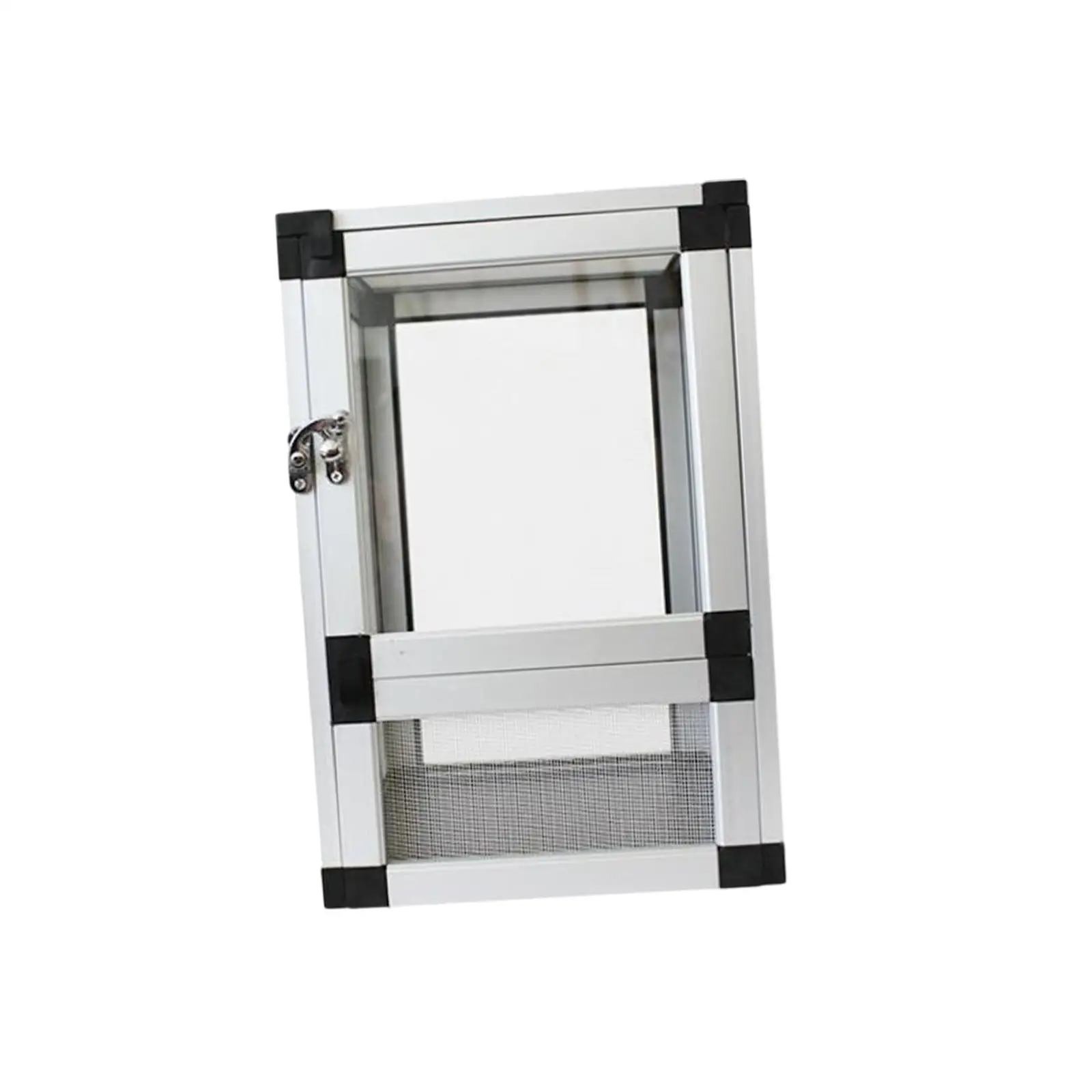 טרראריום לזוחלים עם דלת קדמית, מיכל גקו לצביות קטנות ונחשים