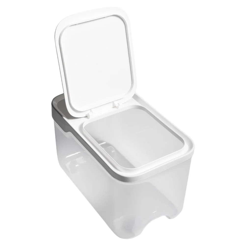 

Rice Bucket Clear Plastic Container Kitchen Sealing Storage Case Cat Food Holder Cereal Tank Pp Bin Sealed