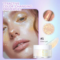 30ml Glitter Gel Eye Shadow Liquid Face Body Large Sequin Gel Multifunctional Colorful Loose Sequins Cream Party Decoration 2