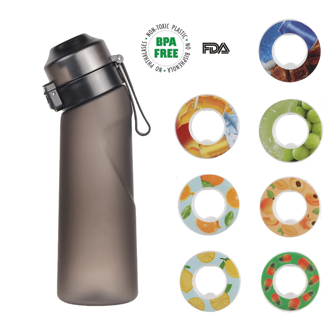 Flavored Water Bottle Flavour Pod Met Drinkfles Scent Water Cup Sports