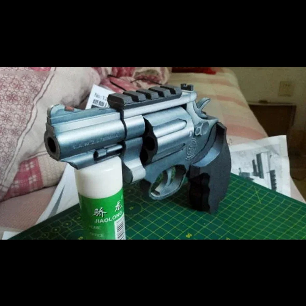 3D Paper Model Revolver Toy DIY Building Model for Adults 1:1 M66