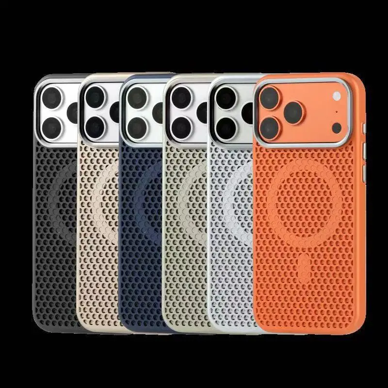 Honeycomb Magnetic Cooling Case with Heat Dissipation and Wireless Charging Compatibility