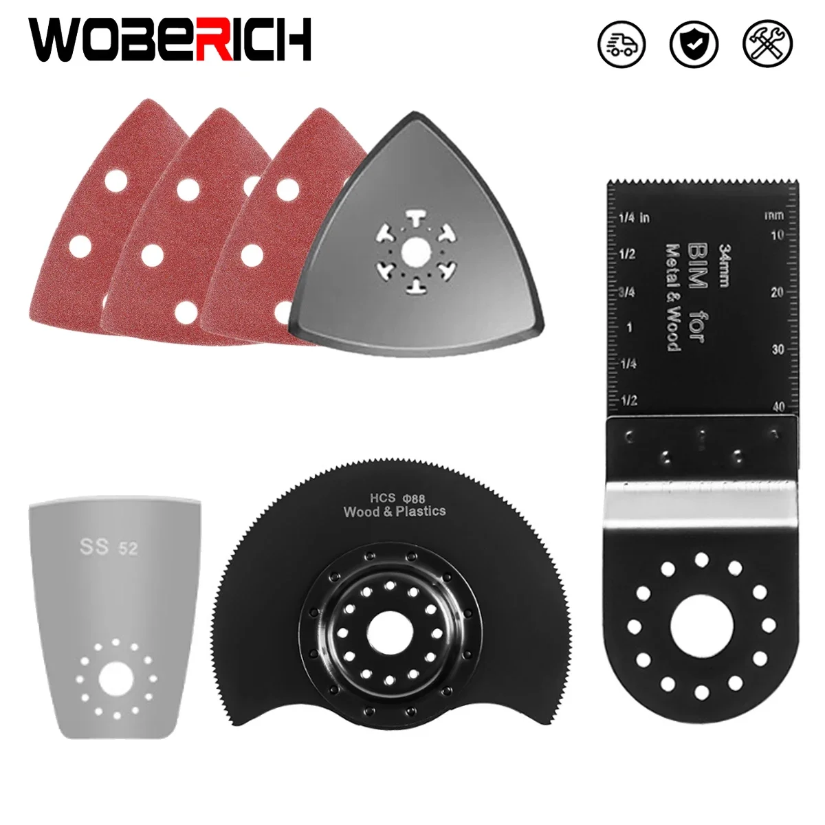 Oscillating Tool Multi Function Plunge Saw Blades Renovator Trimmer Scraper Blade Cut Disc For WOBERICH jm op12 dual side scraper phone opener blade pry spudger phone screen opening tool for iphone repair cell phone screen opener