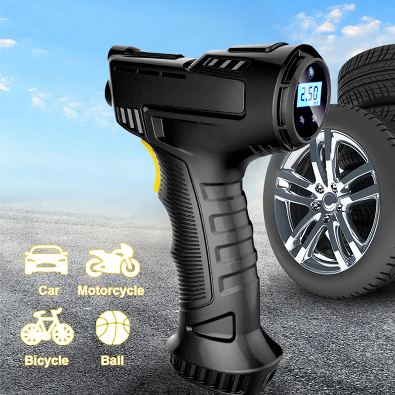 

1Pcs GM Wireless Car Compressor 120W Portable Digital Tire Inflator Car Automatic Tire Inflator Equipment for Car Bike