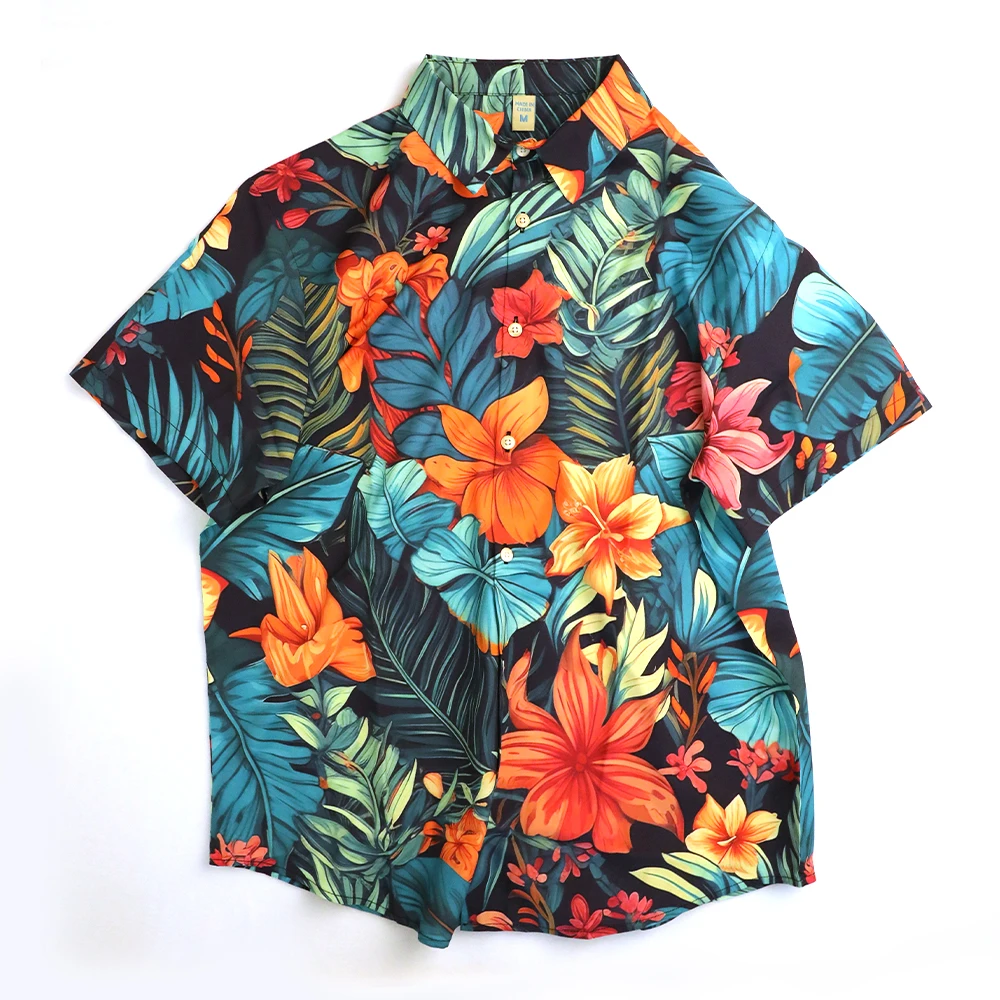Hawaiian Shirt Unisex Hawaiian Shirts 3d Diy Print Button Shirts Short Sleeves/long Sleeves Hawaii Shirt Tops European Size 5xl