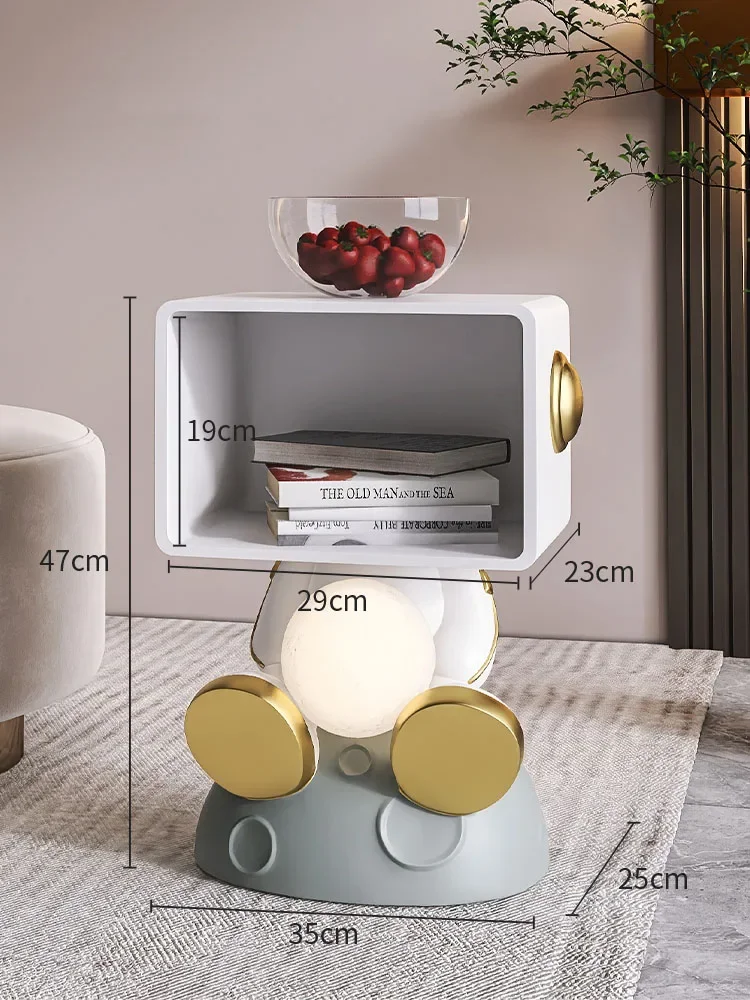 Nordic Resin Astronaut Lamp, Bedside Table Lamp Floor Lamp Decoration Statue Nightstands, Bedroom Furniture Ornaments Sculptures