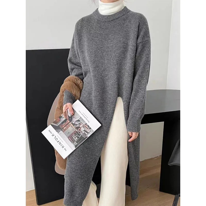 Women Autumn Winter Knit Sweater Dress
