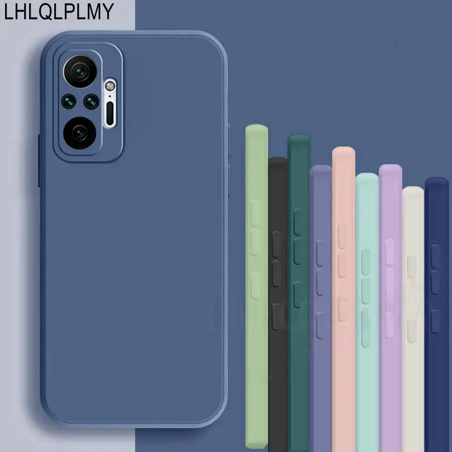 Sleek Square Liquid Silicone Soft Case - Full Protective Cover