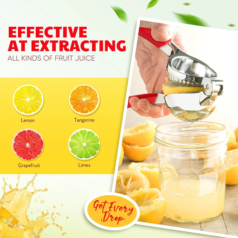 Description Picture 6 of itemã€”CC11ã€•Lemon Squeezer Extra Large, Lemon Squeezer Juicer Stainless Steel, Heavy Duty Manual Citrus Juicer Hand Press