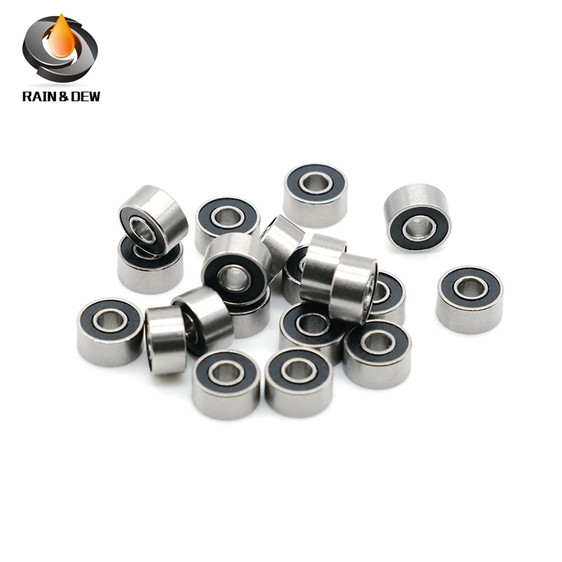 Rolamento de Abec7 693rs Rolamento Antiferrugem 693 Rolamento de Esferas Aço Inoxidável 10 Pcs S6932rs 3x8x4 mm