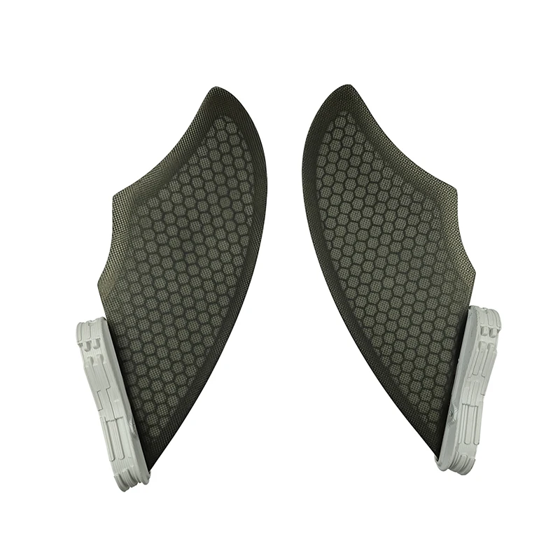 Twin Fins Keels Honeycomb Surfboard Fins Multicolor UPSURF FCS 2 Keel Double Tabs 2 Surf Fin Quliha Side