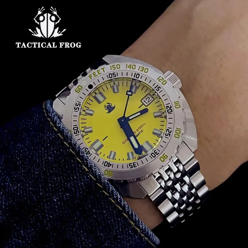Tactical Frog Sub300t Retro Men Diver Watch 200m Waterproof Sapphire Mirror Nh35 Automatic Mechanical Wristwatch Super Luminous, Alina Gadgets