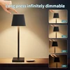 AmmToo Modern Stripe Minimalist Table Lamp USB Wireless Charging LED Desk Lamps for Bedroom Touch Creative Bedside Night Light 5