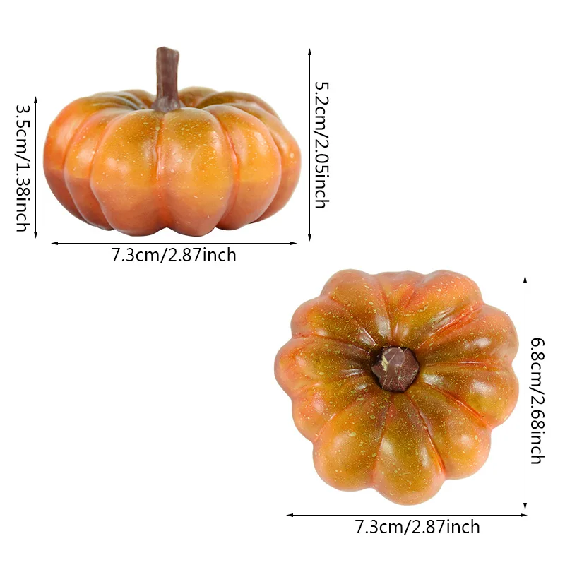 Vegetable Ornaments Artificial Plant Flower Artificial Plant Flowers Artificial Pumpkin Decoration Artificial Pumpkin Thanksgiving Halloween Party Props DIY Crafts
