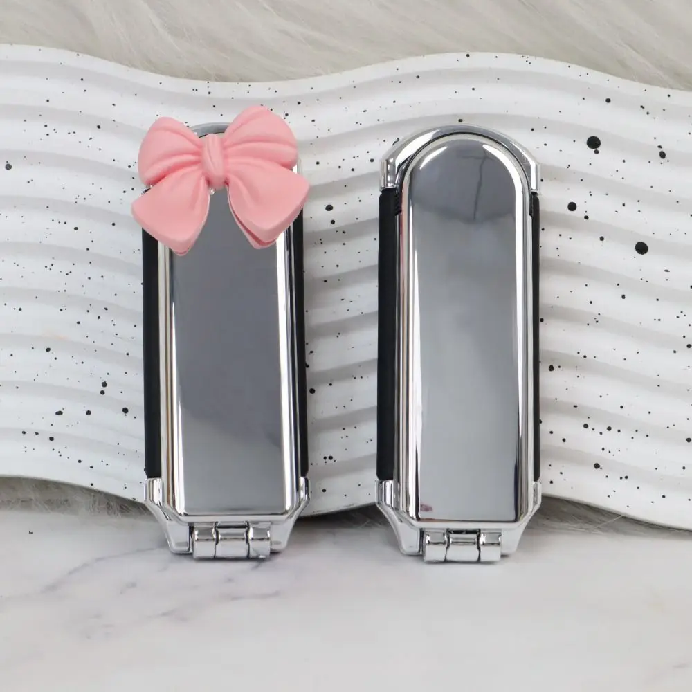 

Scalp Massage Pocket Hair Brush Portable Bowknot Air Cushion Comb Foldable Compact Hair Comb With Mirror Women And Men