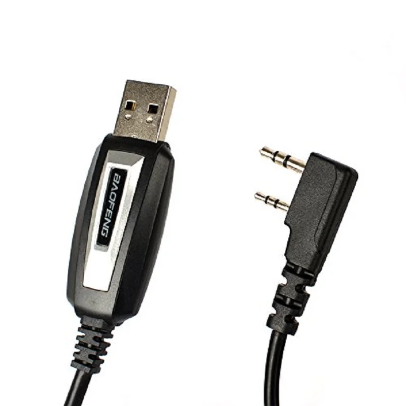 BAOFENG USB Programming Cable & CD  Driver for Pofung UV5R UV82 GT3 888s F9+ TYT Kenwood Quansheng Radio PC Program Data Line