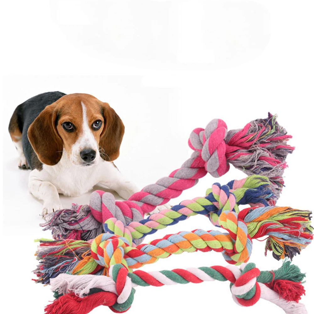 Dog Molar Chew Knot Chewing Clean Toys Rope Toy for Small Large Dogs Pet Supplies Puppy Dogs Cotton Braided Rope Toys cotton rope ball dog chew toy puppy interactive molar balls pet teeth cleaning rope knot toys dogs biting palying toy