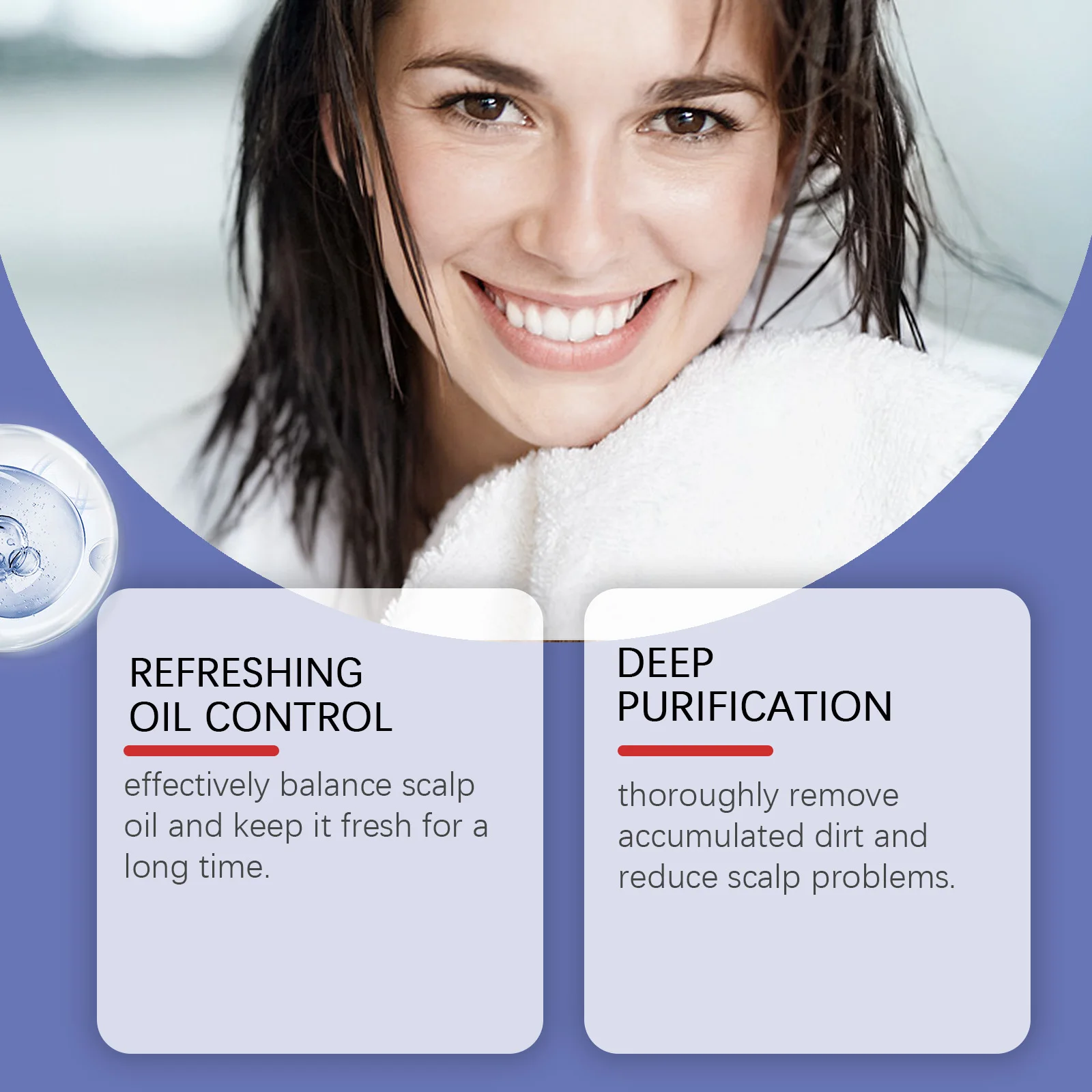 Selenium Sulfide Shampoo Deep Cleansing Remove Dandruff Reduce Scalp Itchy Balance Oil Strengthen Hair Roots Fluffy Hair Shampoo