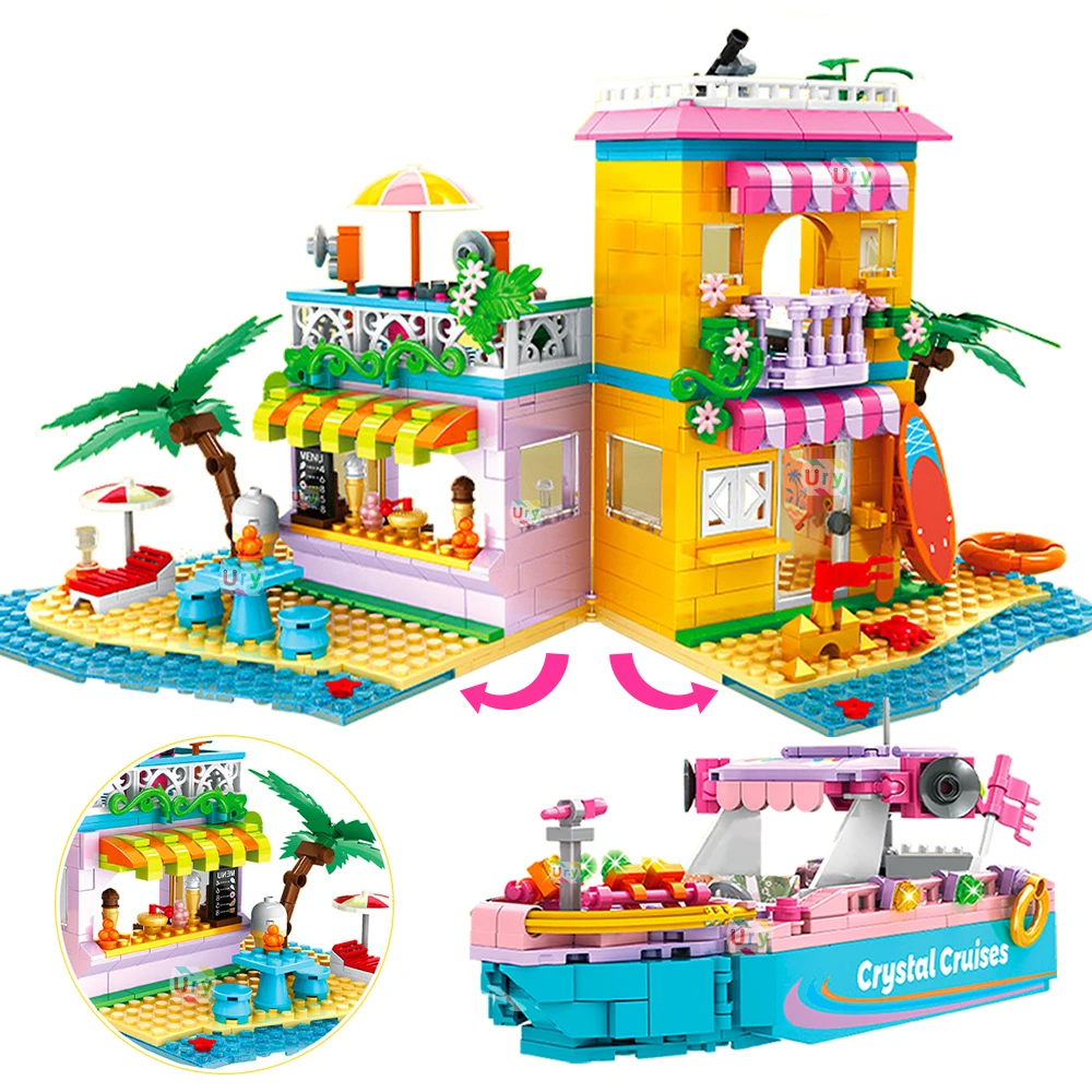 Juego de bloques de construcción para niño y niña, juguete de