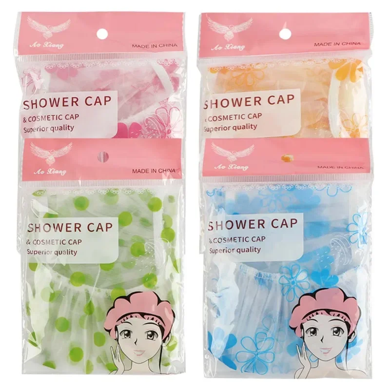 Shower Cap 1pcs Waterproof Bathing Household Long Hair Dry Kitchen Fume Prevention Sanitary