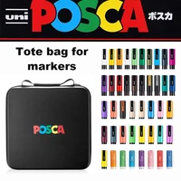 POSCA Art Marker or Carrying Case Lipstick Organizer 72 Slots Zippered Folding Storage for Markers Highlighter Watercolor Pens 1
