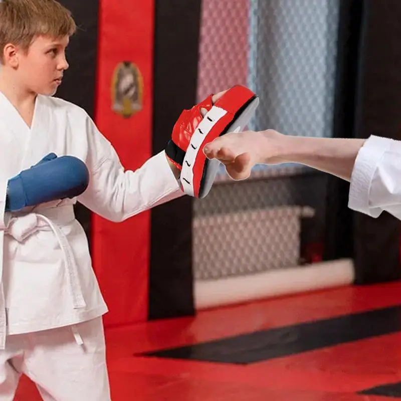 Boxing Pads Mitts MMA Pads Curved Thickened Boxing Mits Strike Pad Equipment Punching Mitts for Adults Kids Taekwondo