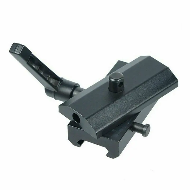 Tactics QD Rotatable Rifle Bipod Adapter for Harris Bipods with Pivot Lock Mounted on Picatinny Rail