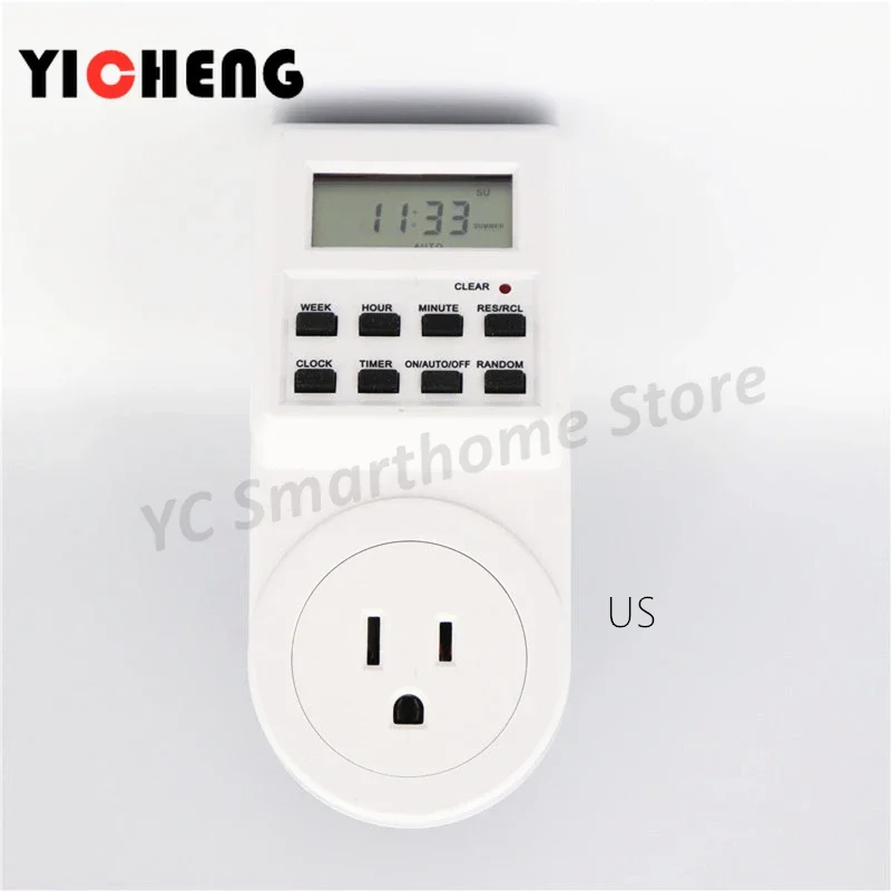 Timer Switch for timer switch digital timer programmable timer switch time switch EU US UK small screen electronic wall electric digital BR FR AU