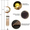 Wind Chimes Outdoor Glowing Moon Sun Stars Solar Glowing Wind Chim Metal Tubes Wind Bells for Home Decor Waterproof Chimes Gift 6