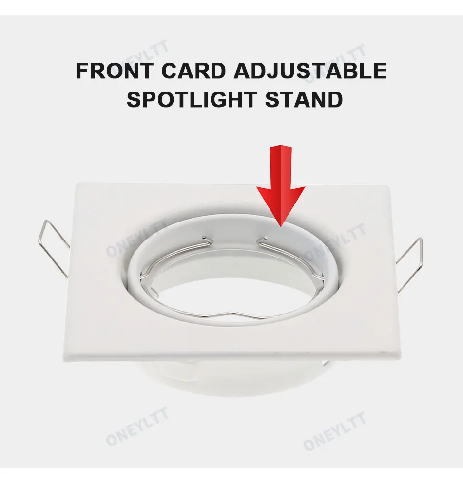 Square LED Recessed Ceiling Light Fitting Fixture for Spot light Sf6062083471f4ed799968a7d7a673bd6z