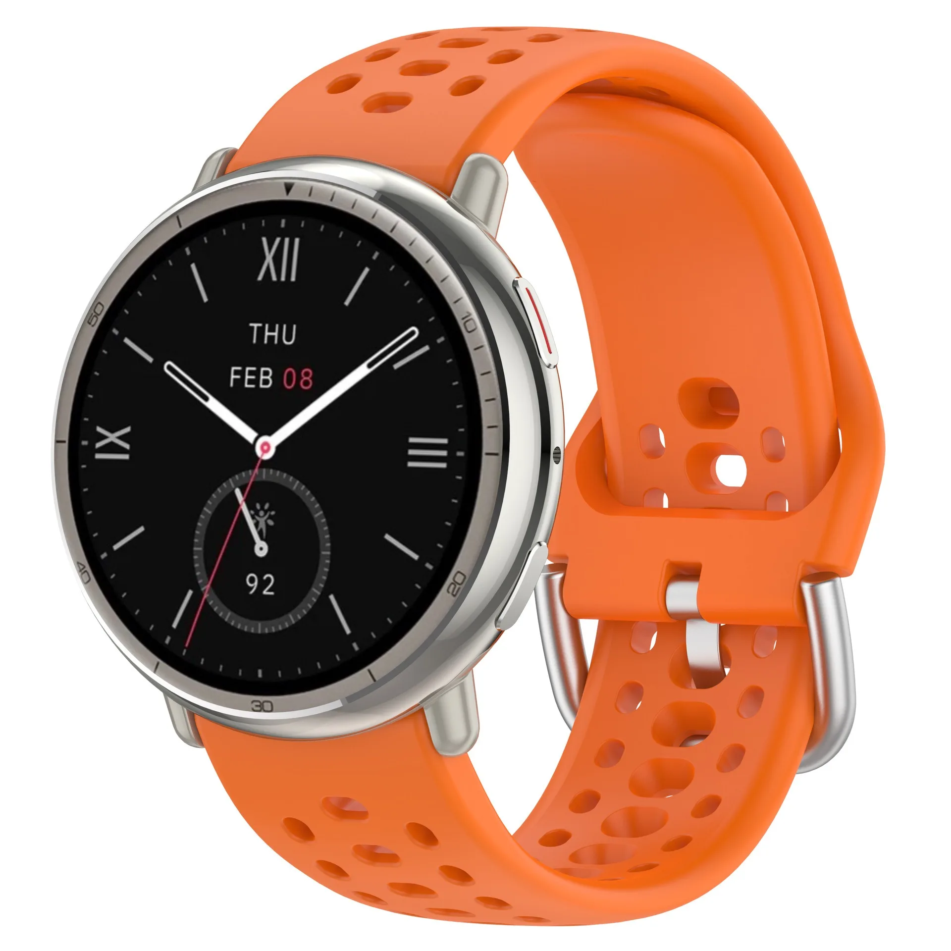 Amazfit Active 2 (A2437)용 통기성 스트랩 스마트 시계 스트랩 Amazfit Active2용 교체 가능한 스트랩 사각형 스트랩 액세서리