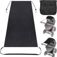 Extended Baby Stroller Sunshade Cover Sunscreen Breathable Baby Pram Canopy Anti-UV Lightweight Pushchair Visor Outdoor