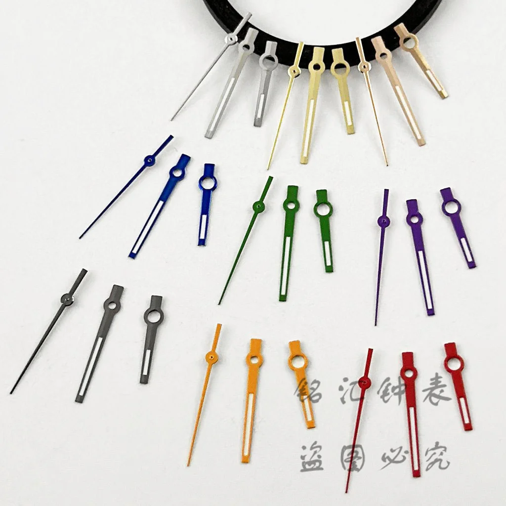 NH35 Watch Hands Silver Gold Blue Green Purple Orange Red Green Luminous NH35/NH36/4R/7S Movement Watches Pointers Watch Accessories