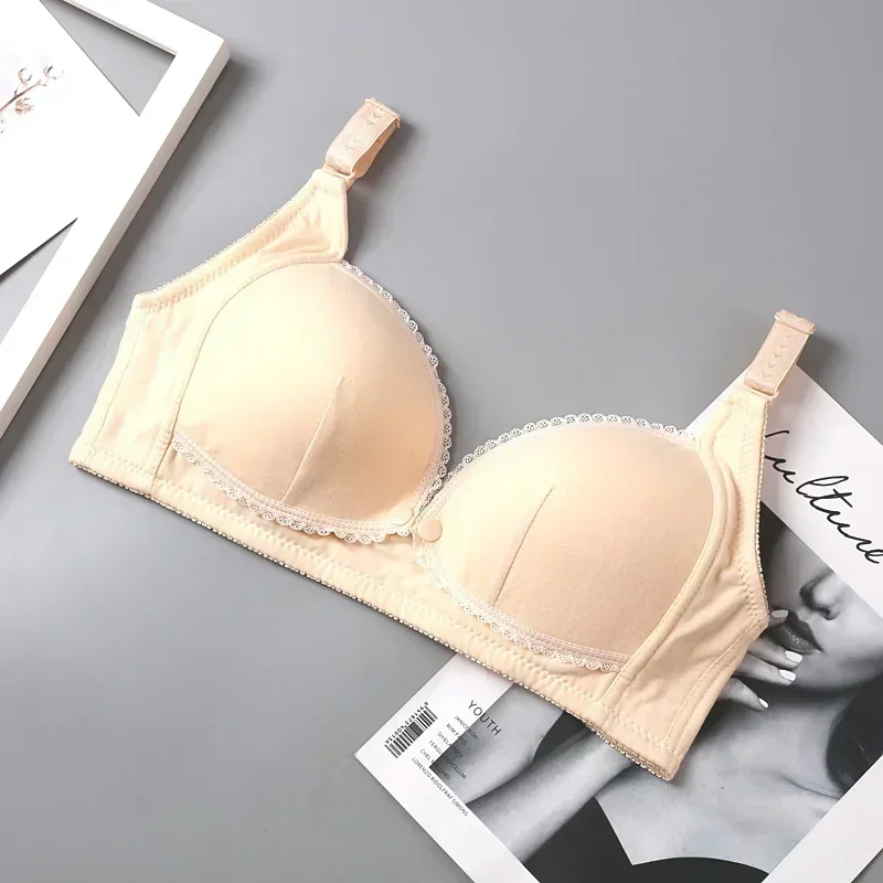 EuerDoDo Nursing Bra Pregnancy Clothes for Pregnant Women Breast Feeding  Bra Cotton Maternity Bra  with Open Breast 2