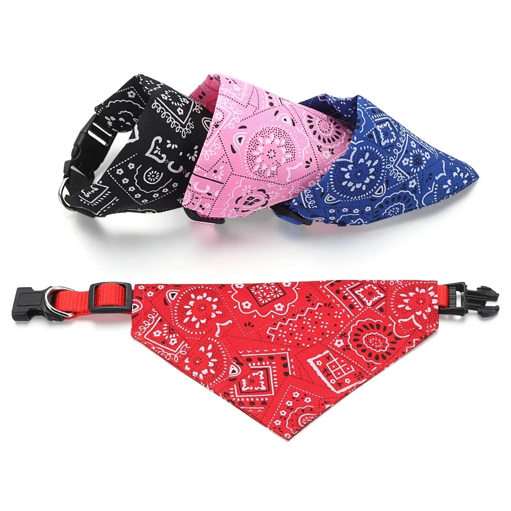 Adjustable Pet Bandana Triangle Scarf Washable Cat Dog Collar Bib for Birthday Party Dress up Neck Decoration