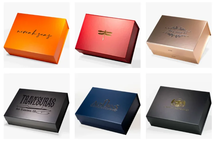 Medium Luxury Magnetic Closure Rigid Packaging Gift Box | Custom Logo Wedding Birthday ... - SKU MCRB2316 - UGI Packaging