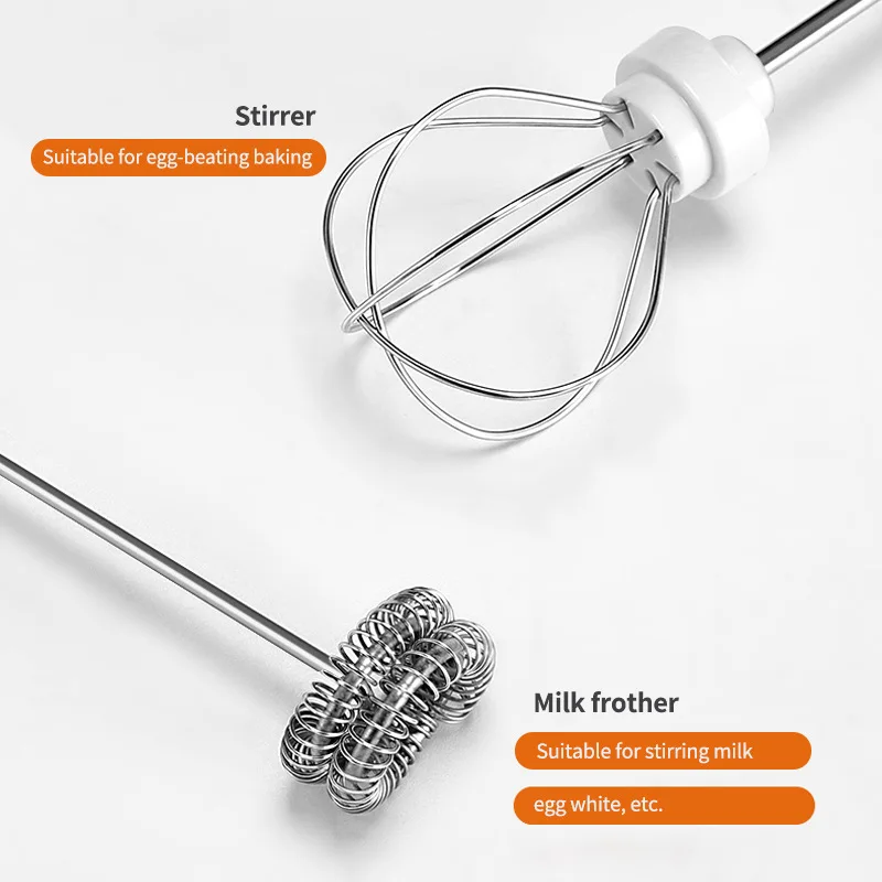 Electric Milk Frother USB Rechargeable 3 Speeds Handheld Whisk Mixer  Stirrer Egg