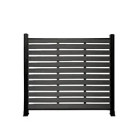 Factory Direct UV-Resistant Plastic Garden Fence Moden Design Aluminium Posts Fencing Trellis & Gates Outdoor Fence Panel 1
