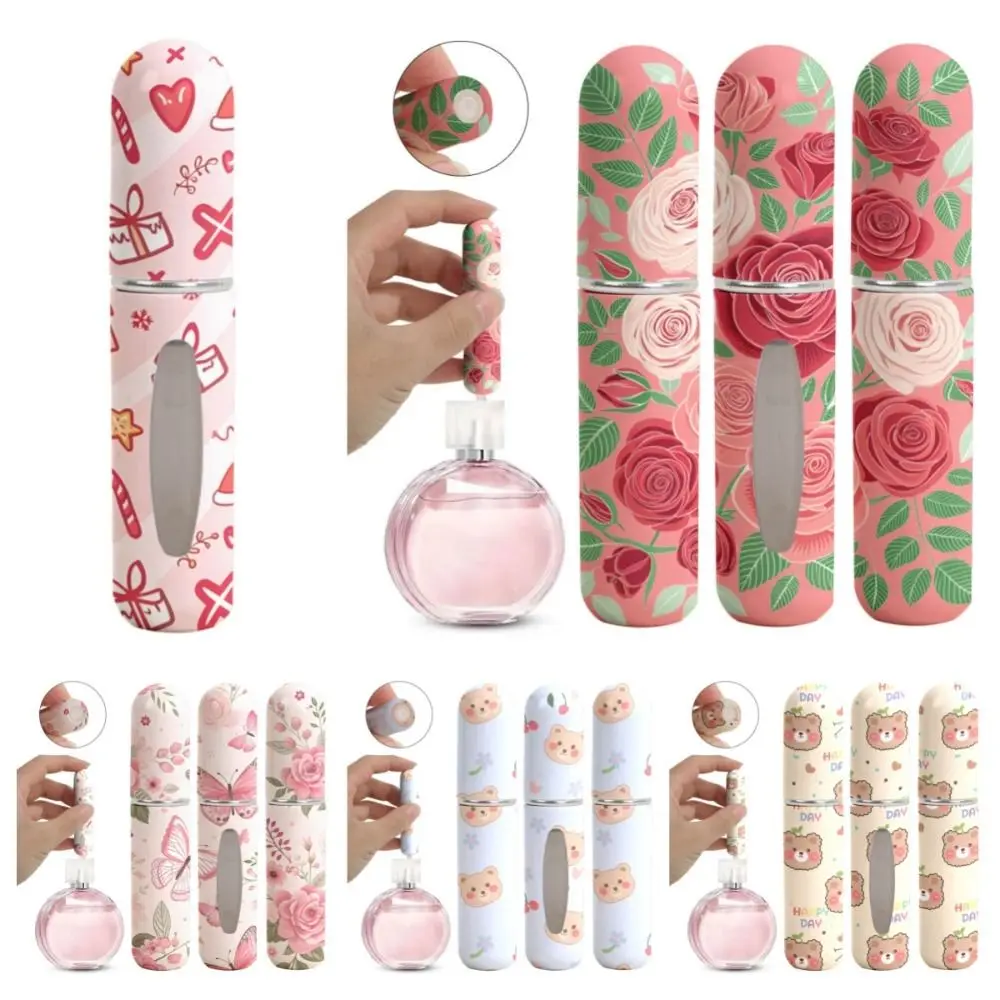 5ml Mini Perfume Bottle Refillable Spray Atomizer Essential Oil Alcohol Empty Cosmetic Containers