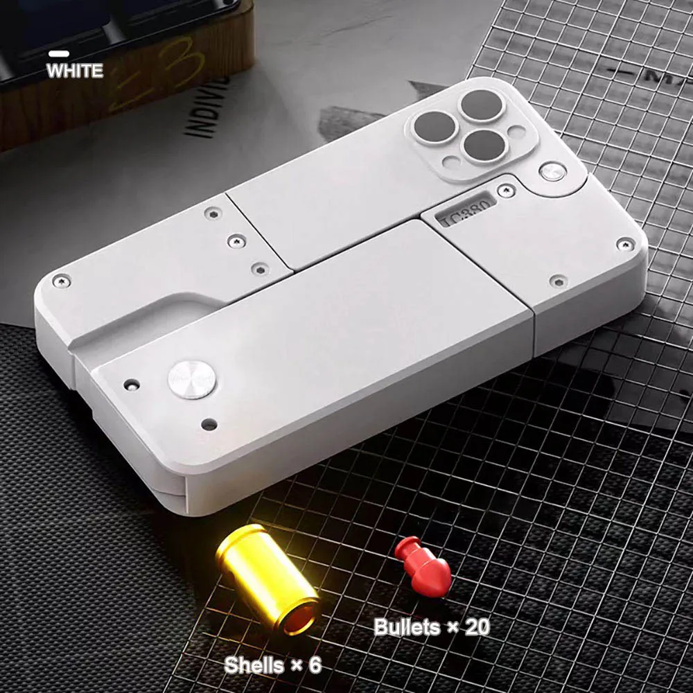 2024 New Mobile Phone Folding Guns Toy Gun For Adults Boys Stress Shot Gun Ejecting Shells Dropship TikTok 5