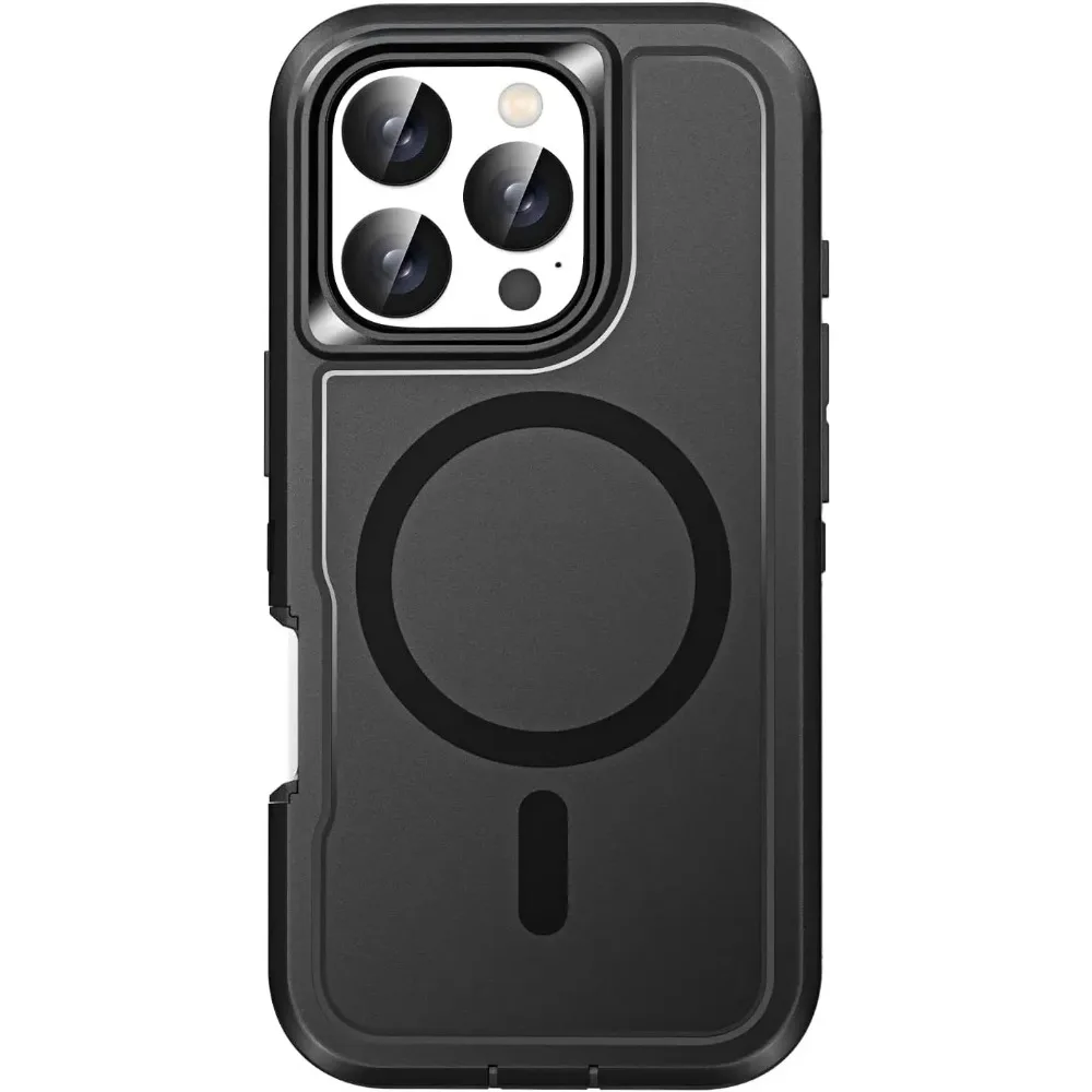 Premium Heavy Duty Magnetic Armor Case with Anti-Slip Grip and Charging Protection