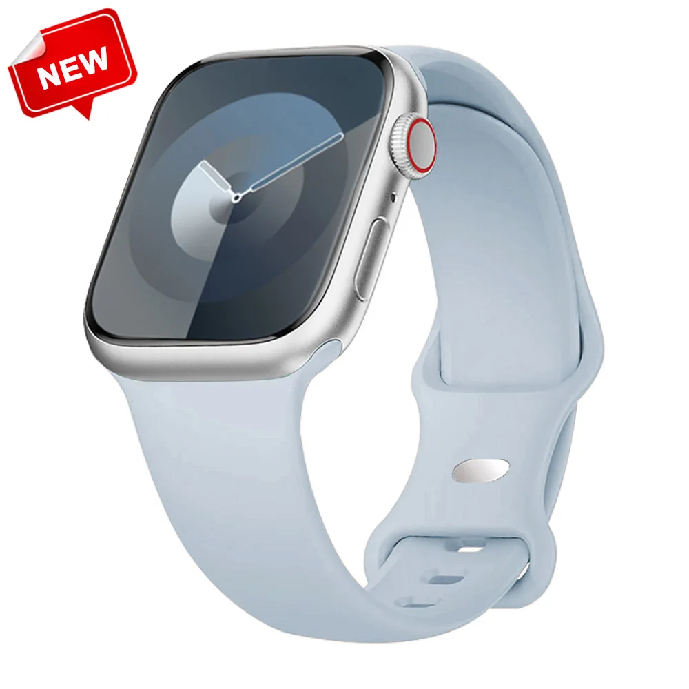 Premium Silicone Watch Strap - Compatible with Apple Watch Series