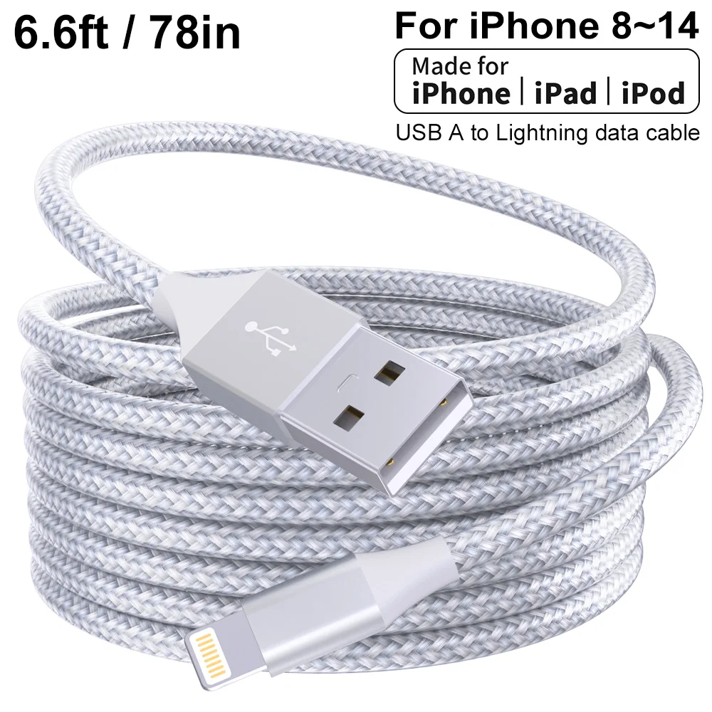 2개입 1개입 MFi 인증 고속 충전 A to Lightning 케이블 USB 데이터 와이어 코드 아이폰 14 13 12 11 X XS용 충전 케이블