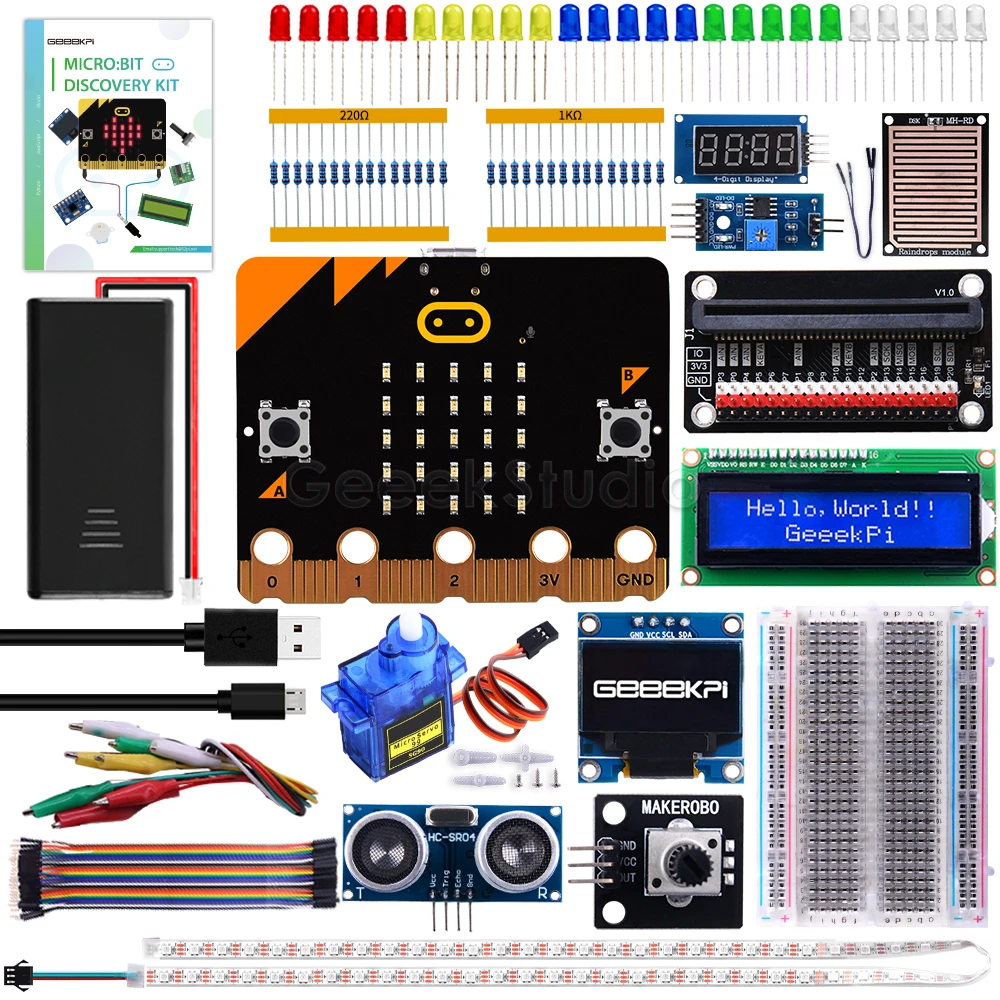 BBC Micro:Bit V2 Ultimate Starter Kit , Programming, Coding for Kids ...