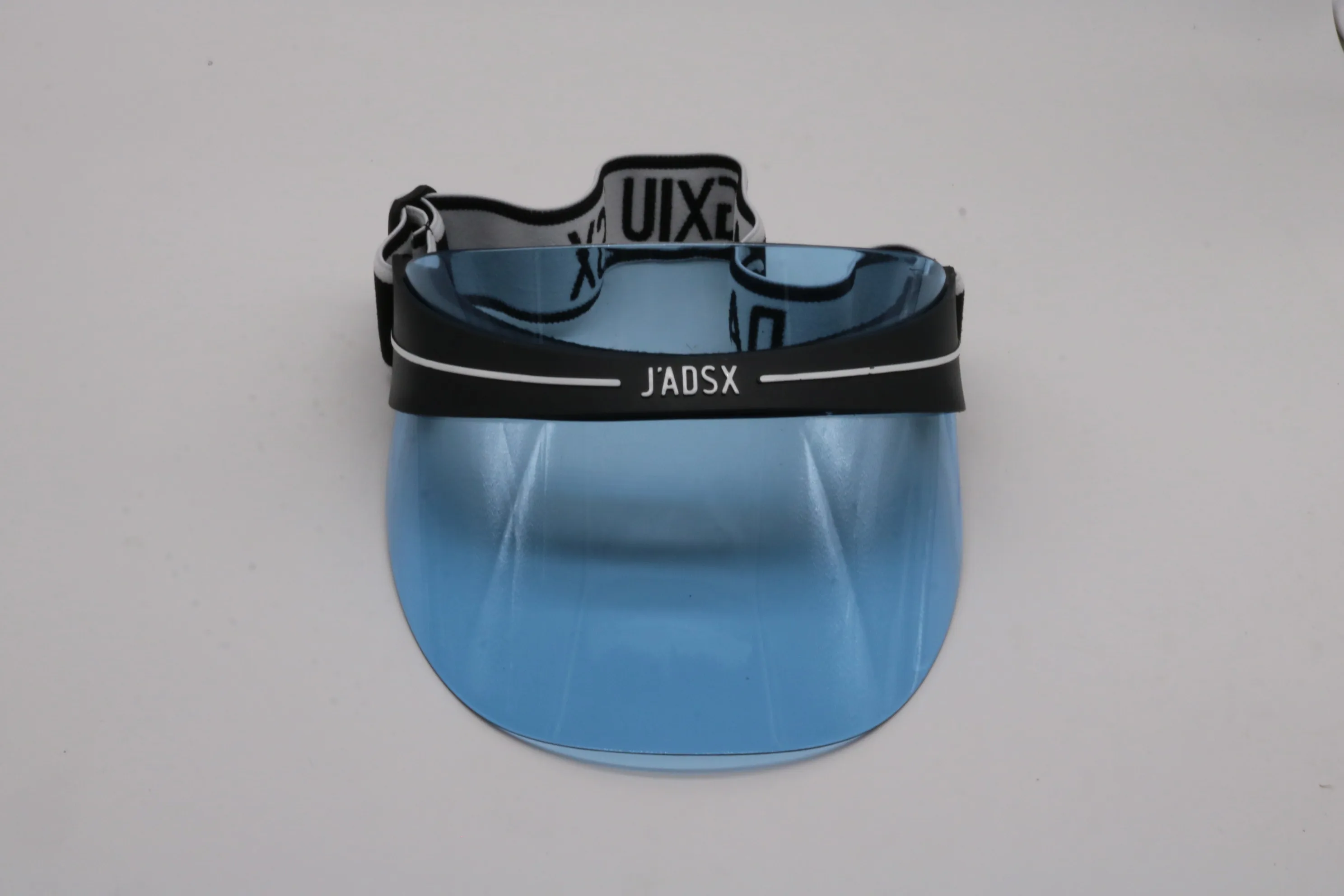 OutdoorTravel Woman Men Sunshade Hat Randomly Sent With And Without Logo Bule Color Transparent PVC Sport Hat