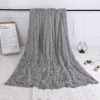 Thickened Fluffy Blanket Warm Spring Bedspread on the bed Stitch plaid sofa cover Double side blankets and throws for Home decor 3