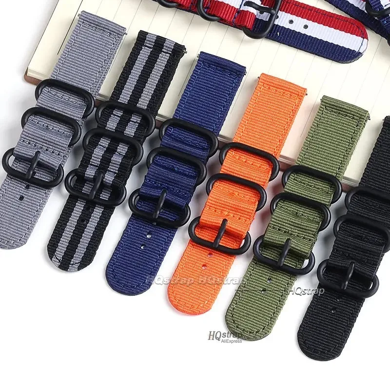 Woven Nylon Universal Watch Strap – Quick Release Fabric Wristband
