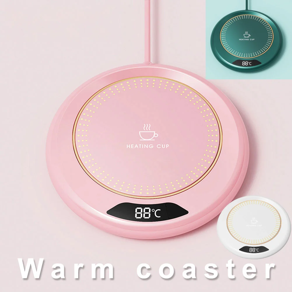 USB Coffee Mug Warmer 3 Temperature Setting Electric Beverage Warmer Coffee Warmer Plate for Hot Coffee Tea and Milk